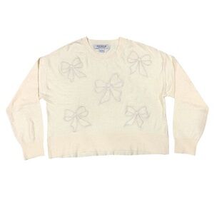 Bridgerton cream Scoop Neck Sweater